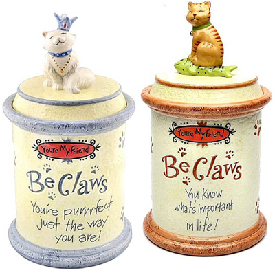 Cat Treat Jar Cookie Jar
