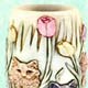 Cat 
Birdcage Planter