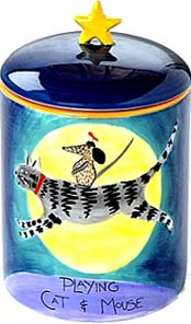 Cat and Mouse Cookie Jar Cat and Mouse Cookie
Jar